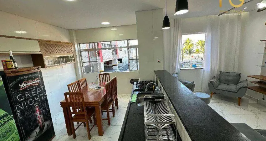Apartamento com 2 dormitórios à venda, 60 m² por r$ 425.000,00 - vila guilhermina - praia grande/sp