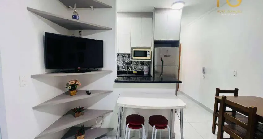 Apartamento com 1 dormitório à venda, 42 m² por r$ 340.000,00 - boqueirão - praia grande/sp