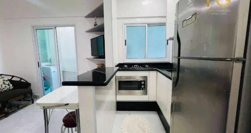 Apartamento com 1 dormitório à venda, 42 m² por r$ 320.000,00 - boqueirão - praia grande/sp