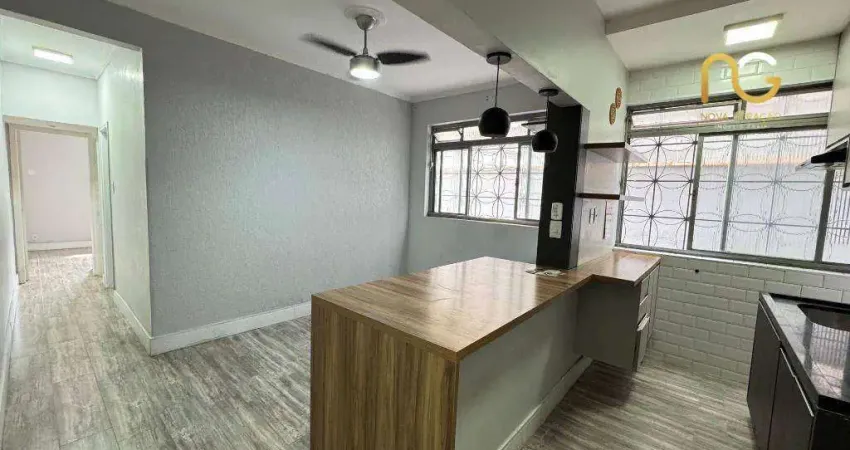 Apartamento Terreo com 2 dormitórios à venda, 52 m² por R$ 275.000 - Boqueirão - Praia Grande/SP