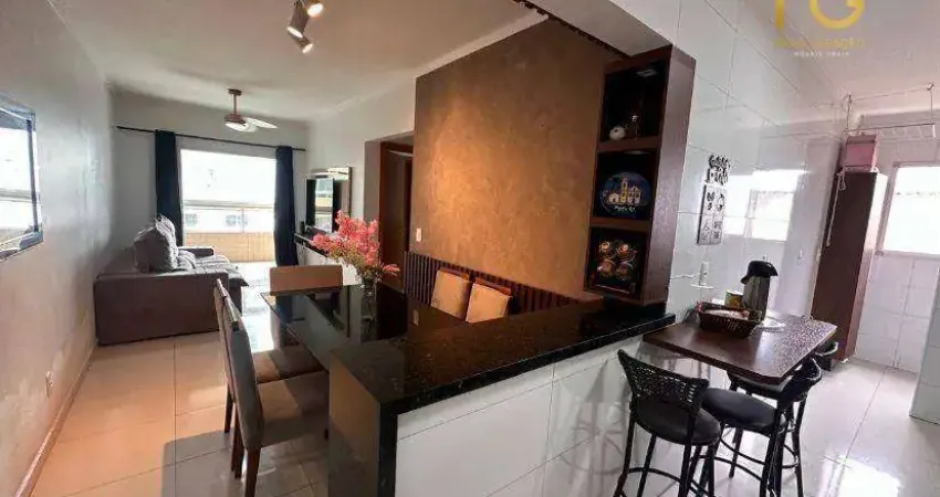 Apartamento com 2 dormitórios à venda, 78 m² por R$ 500.000,00 - Vila Guilhermina - Praia Grande/SP