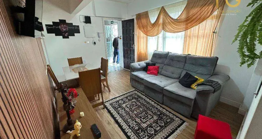 Apartamento com 2 dormitórios à venda, 48 m² por r$ 299.000,00 - tupi - praia grande/sp