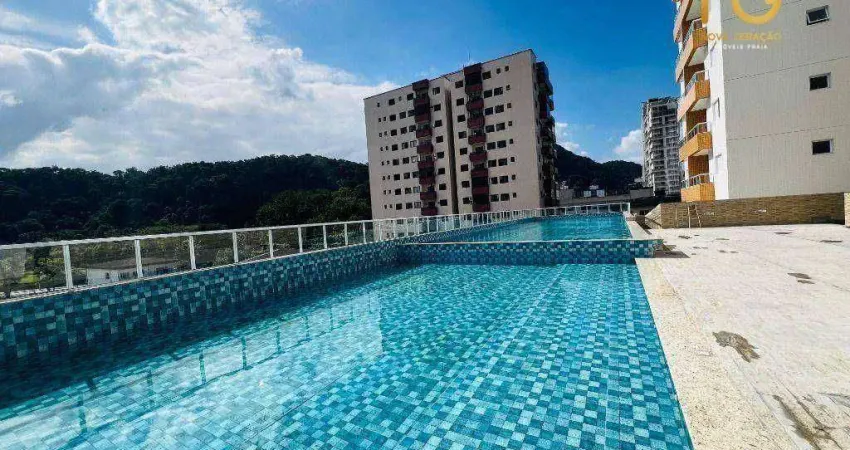 Apartamento com 2 dormitórios à venda, 60 m² por r$ 395.000,00 - boqueirão - praia grande/sp