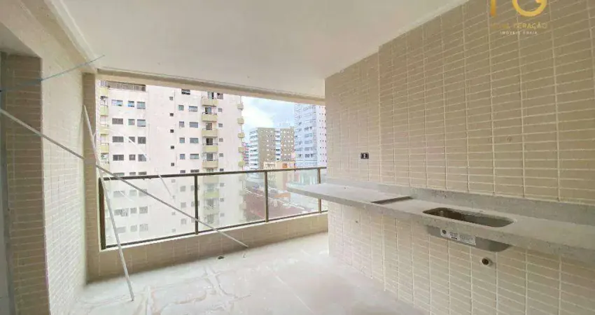 Apartamento com 3 dormitórios à venda, 119 m² por R$ 1.200.000,00 - Canto do Forte - Praia Grande/SP