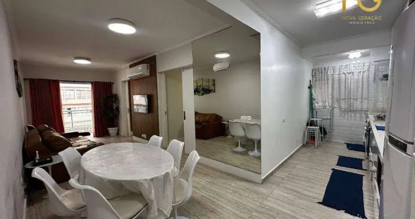 Apartamento com 2 dormitórios à venda, 88 m² por r$ 570.000,00 - canto do forte - praia grande/sp
