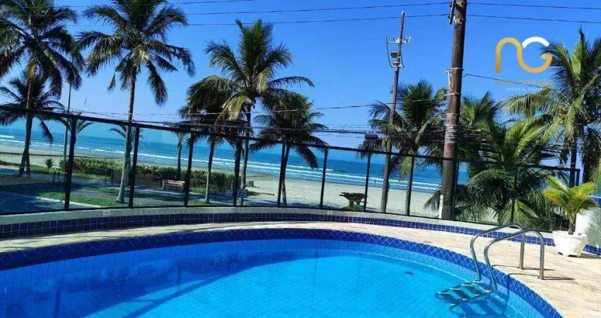 Apartamento beira mar com 2 dormitórios à venda, 66 m² por r$ 340.000 - vila balneária - praia grande/sp