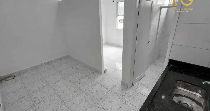 Kitnet com 1 dormitório à venda, 35 m² por r$ 190.000,00 - mirim - praia grande/sp