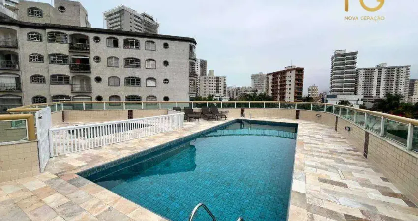 Apartamento com 1 dormitório à venda, 47 m² por r$ 280.000,00 - vilamar - praia grande/sp