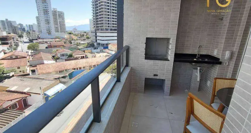 Apartamento com 2 dormitórios à venda, 70 m² por r$ 630.000,00 - guilhermina - praia grande/sp