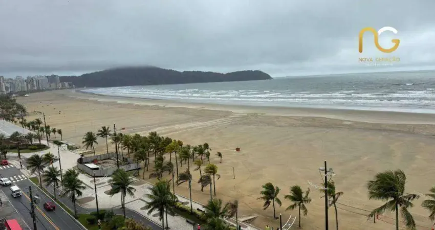 Apartamento vista mar com 2 dormitórios à venda, 82 m² por r$ 470.000 - guilhermina - praia grande/sp