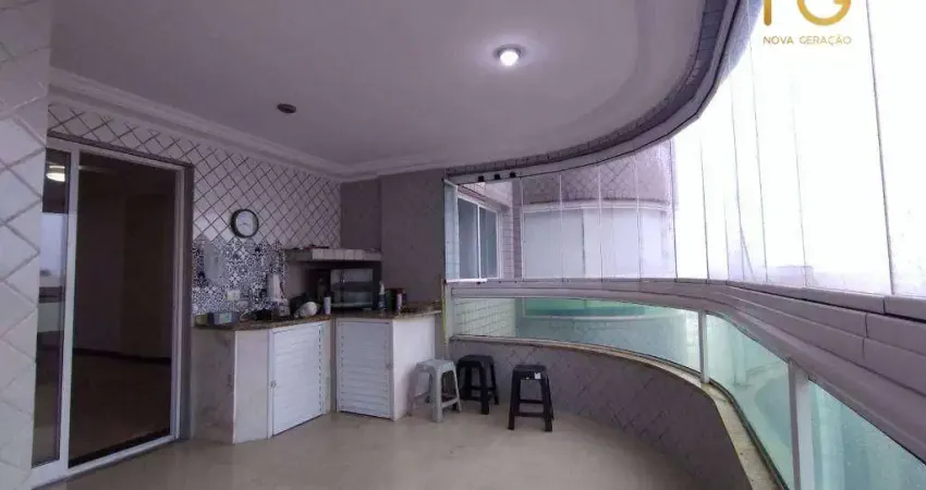 Apartamento com 2 dormitórios à venda, 123 m² por r$ 595.000,00 - tupi - praia grande/sp