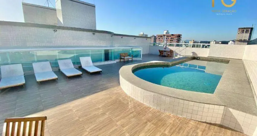 Apartamento com 2 dormitórios à venda, 81 m² por r$ 620.000,00 - vila guilhermina - praia grande/sp