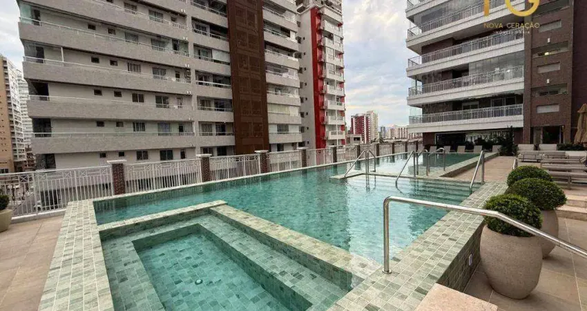 Apartamento novo - alto padrão 03 dormitorios 03 suites 03 vagas de garagem - canto do forte praia grande-sp