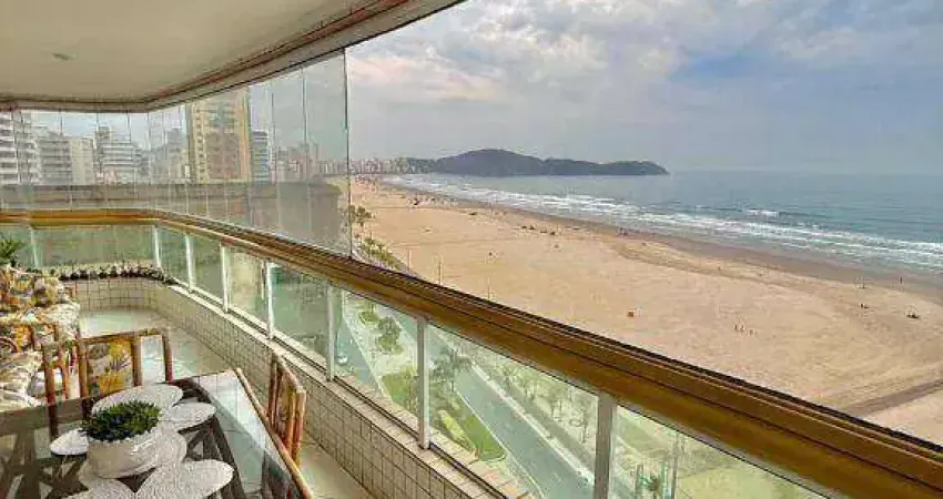 Apartamento com 3 dormitórios à venda, 173 m² por r$ 1.180.000,00 - aviação - praia grande/sp