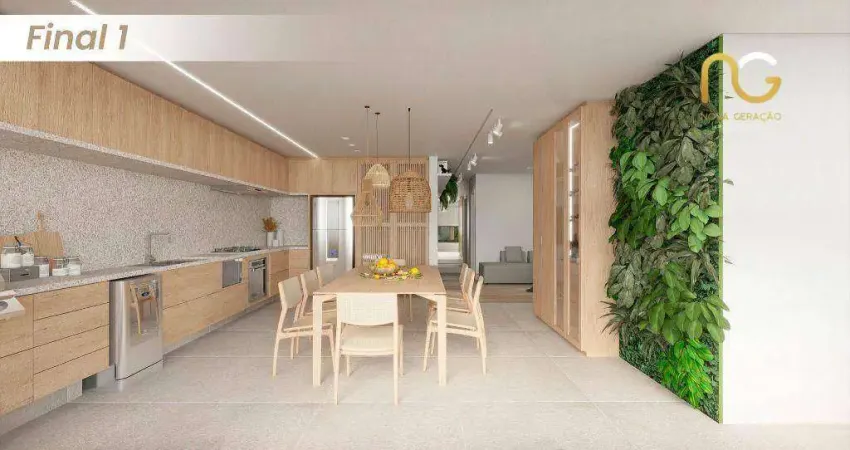 Apartamento com 3 dormitórios à venda, 107 m² por r$ 1.280.000,00 - canto do forte - praia grande/sp