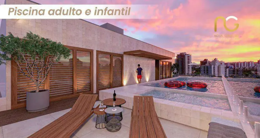 Apartamento com 2 dormitórios à venda, 87 m² por r$ 915.000,00 - canto do forte - praia grande/sp