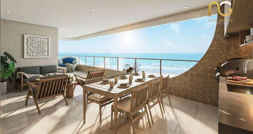 Apartamento com 3 dormitórios à venda, 124 m² por r$ 1.245.000,00 - aviação - praia grande/sp