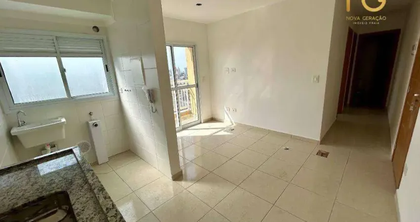 Apartamento com 2 dormitórios à venda, 46 m² por r$ 370.000,00 - parque são vicente - são vicente/sp