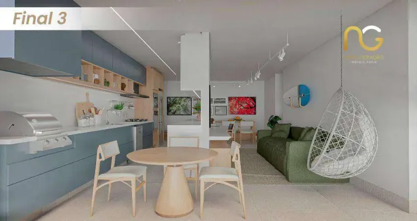 Apartamento com 2 dormitórios à venda, 79 m² por r$ 830.000,00 - canto do forte - praia grande/sp