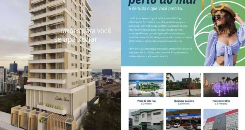 Apartamento com 2 dormitórios à venda, 71 m² por r$ 592.000,00 - tupi - praia grande/sp