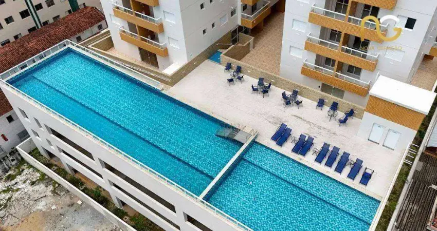 Apartamento com 2 dormitórios à venda, 53 m² por r$ 450.000,00 - boqueirão - praia grande/sp