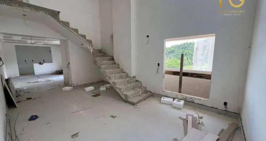 Apartamento duplex com 2 dormitórios à venda, 133 m² por r$ 1.265.970,00 - canto do forte - praia grande/sp