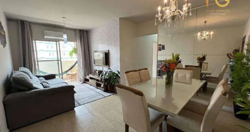 Apartamento com 2 dormitórios à venda, 72 m² por r$ 440.000,00 - canto do forte - praia grande/sp