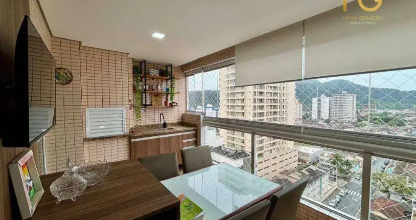 Apartamento com 2 dormitórios à venda, 85 m² por r$ 795.000,00 - canto do forte - praia grande/sp