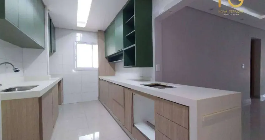 Apartamento 02 dormitorios 01 suite - sacada gourmet - bairro guilhermina/praia grande-sp