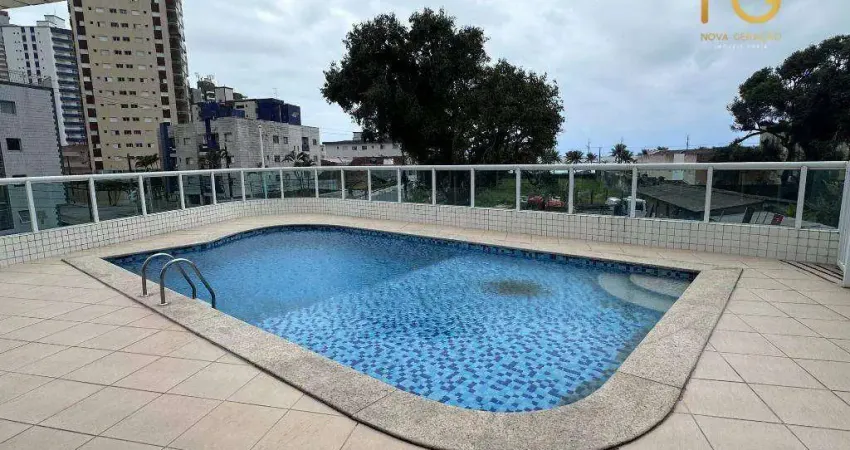 Apartamento com 2 dormitórios à venda, 74 m² por r$ 460.000,00 - caiçara - praia grande/sp