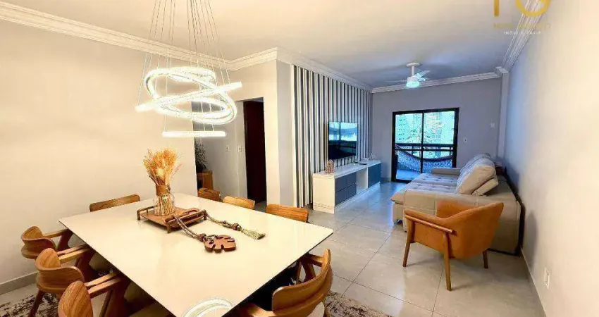Apartamento com 3 dormitórios à venda, 118 m² por r$ 849.000,00 - vila guilhermina - praia grande/sp