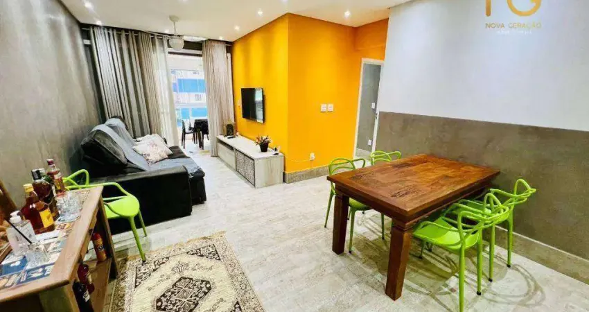 Apartamento com 2 dormitórios à venda, 82 m² por r$ 962.000,00 - canto do forte - praia grande/sp
