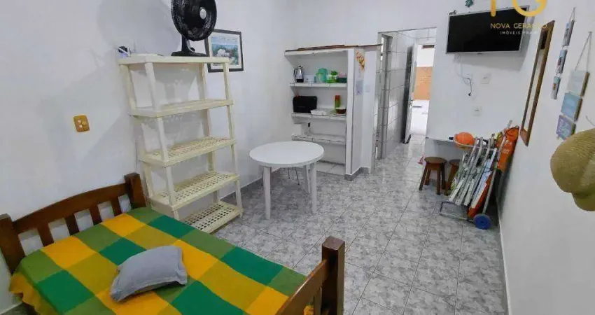 Kitnet com 1 dormitório à venda, 33 m² por r$ 185.000,00 - jardim imperador - praia grande/sp