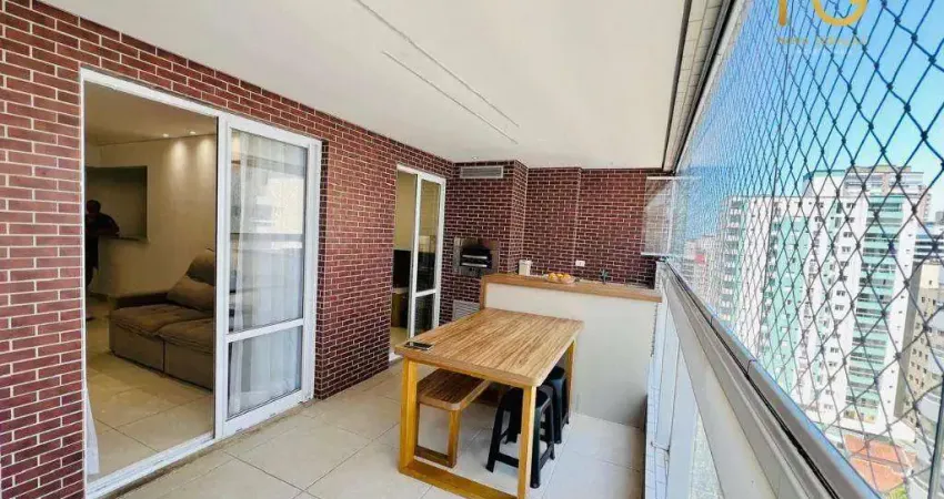 Apartamento com 2 dormitórios à venda, 90 m² por r$ 799.000,00 - canto do forte - praia grande/sp