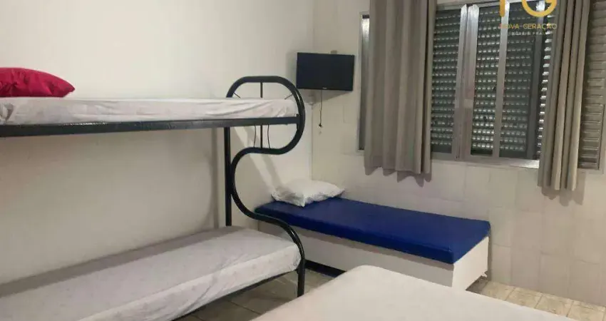 Kitnet com 1 dormitório à venda, 30 m² por r$ 225.000,00 - boqueirão - praia grande/sp