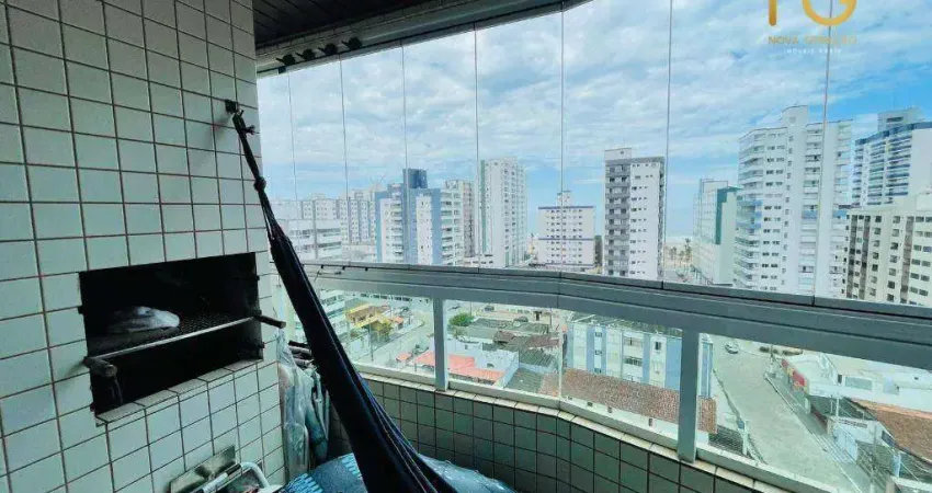 Apartamento com 1 dormitório à venda, 55 m² por r$ 355.000,00 - vila guilhermina - praia grande/sp