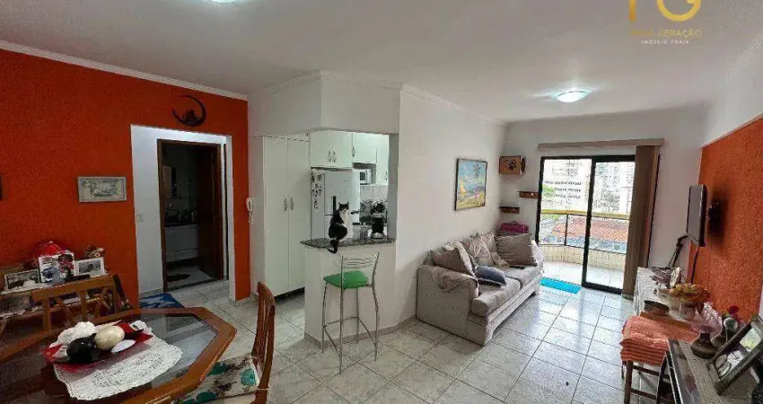 Apartamento com 1 dormitório à venda, 52 m² por r$ 360.000,00 - aviação - praia grande/sp