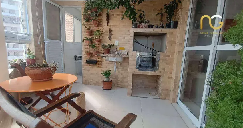 Apartamento com 2 dormitórios à venda, 60 m² por r$ 450.000,00 - vila guilhermina - praia grande/sp