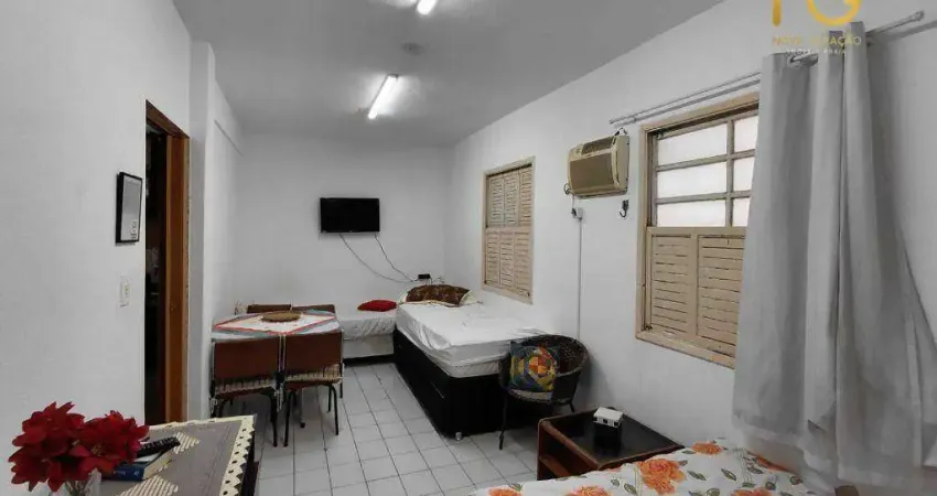 Kitnet mobiliada com 1 dormitório à venda, 24 m² por r$ 160.000 - balneário flórida - praia grande/sp