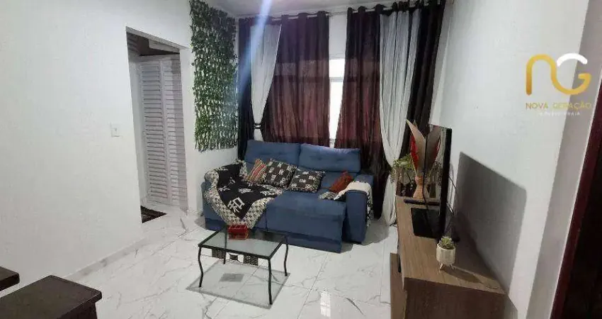Apartamento com 1 dormitório à venda, 44 m² por r$ 255.000,00 - caiçara - praia grande/sp