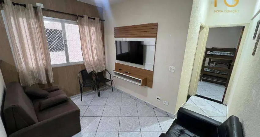 Apartamento com 1 dormitório à venda, 37 m² por r$ 300.000,00 - aviação - praia grande/sp