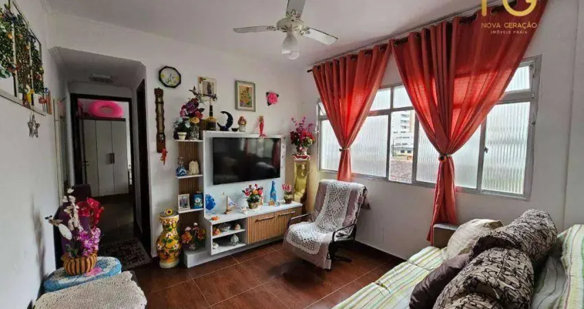 Apartamento com 1 dormitório à venda, 48 m² por r$ 225.000,00 - aviação - praia grande/sp