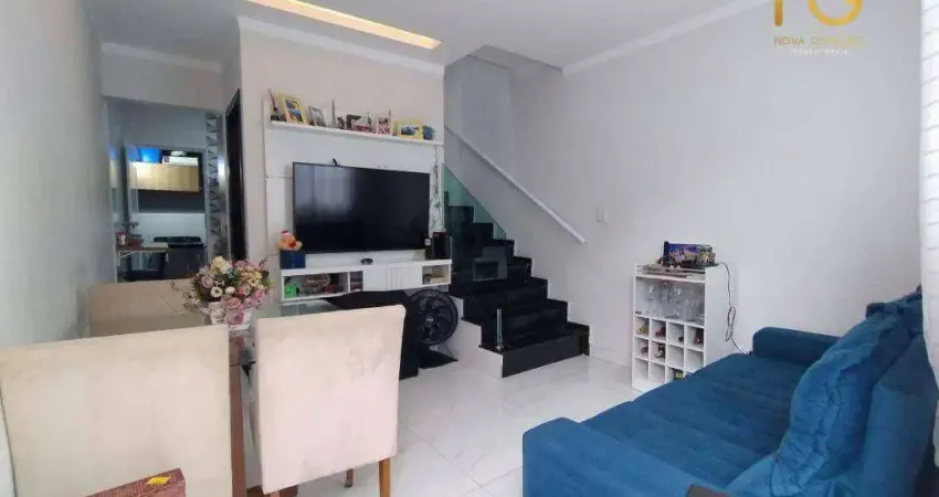 Casa assobradada em condominio - 02 dormitorios - aviação/tupi - praia grande sp