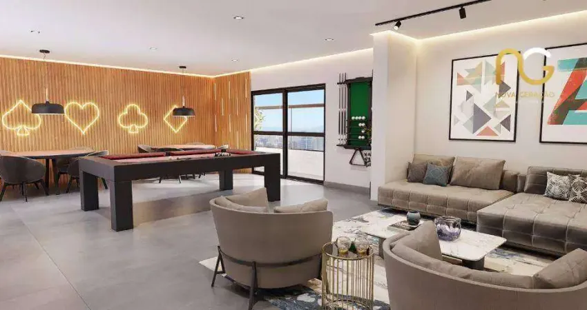 Apartamento com 2 dormitórios à venda, 81 m² por r$ 687.000,00 - boqueirão - praia grande/sp