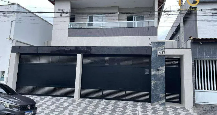 Casa de concominio com 2 dormitórios à venda, 70 m² por r$ 395.000 - boqueirão - praia grande/sp
