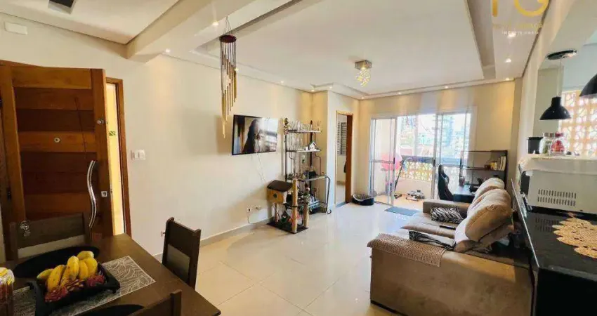 Apartamento com 2 dormitórios à venda, 76 m² por r$ 330.000,00 - vila guilhermina - praia grande/sp