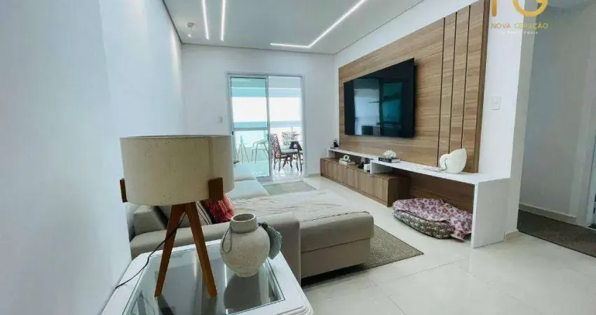 Oportunidade maracanã - 3 dorm, sendo 3 suites, varanda gourmet, lazer completo - vista mar. pé na areia