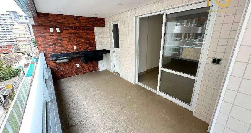 Apartamento com 1 dormitório à venda, 59 m² por r$ 450.000,00 - vila guilhermina - praia grande/sp