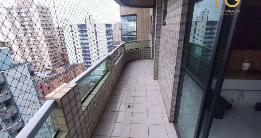 Apartamento de 81 m² de area util - 01 dormitorio - sacada - bairro tupi/praia grande-sp