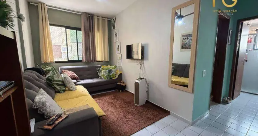 Apartamento com 1 dormitório à venda, 52 m² por r$ 350.000,00 - canto do forte - praia grande/sp